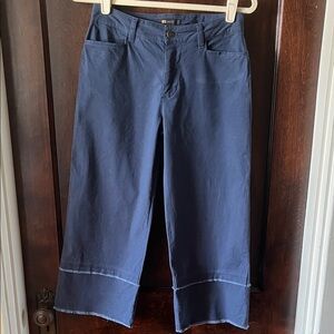 Frye nightfall navy raw hem Capri pants